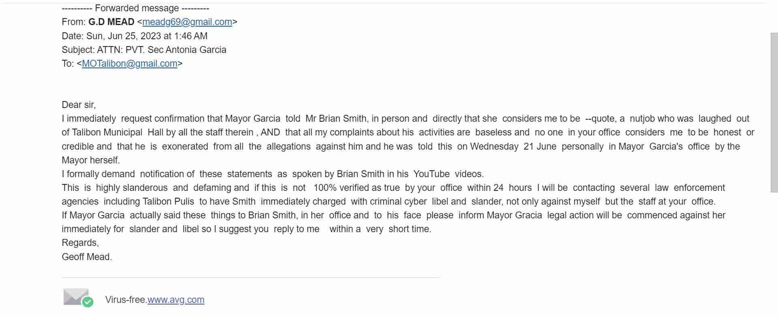 Mead GarciaEmail
