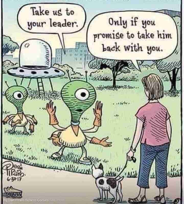 Take us to your leader
