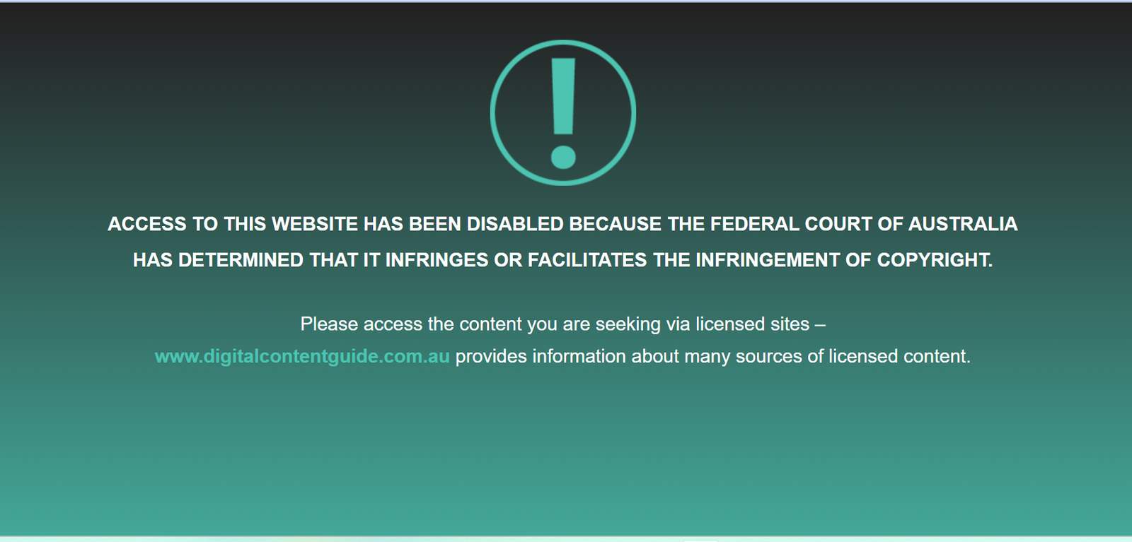 Website Disabled